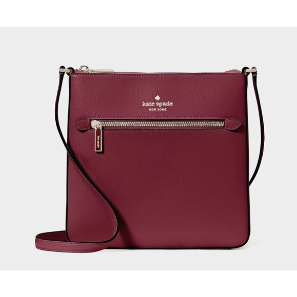 New Kate Spade Sadie North South Crossbody Blackberry Preserves - Picture 1 of 5